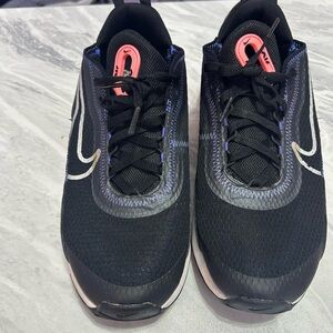 Nike Black Sneakers with Pink and Purple Accents